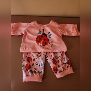Strawberry capri set for 18 inch dolls. fits American Girl and Our Generation Do